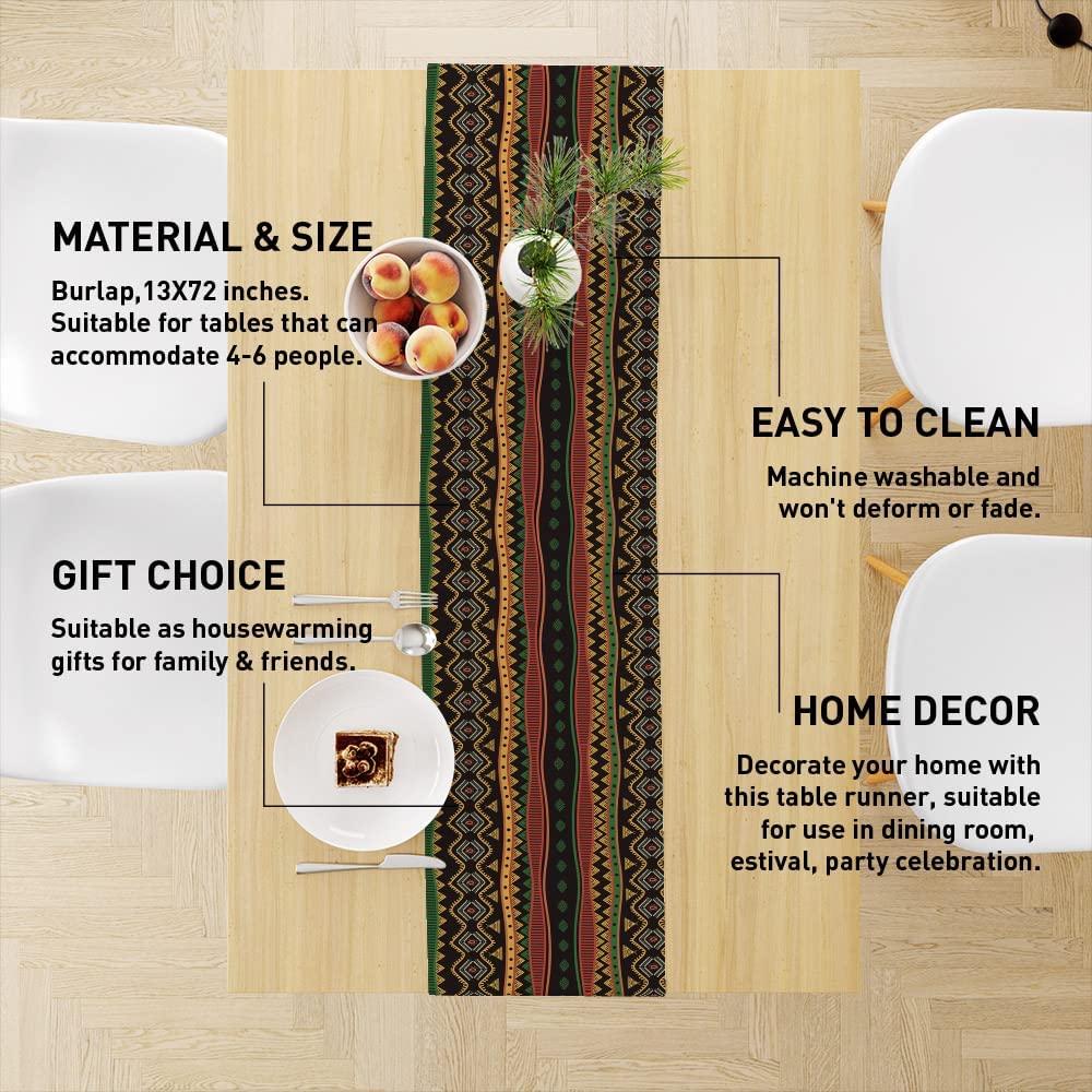 African Essence: Exquisite Traditional Table Runner Celebrating African Heritage - Image 2