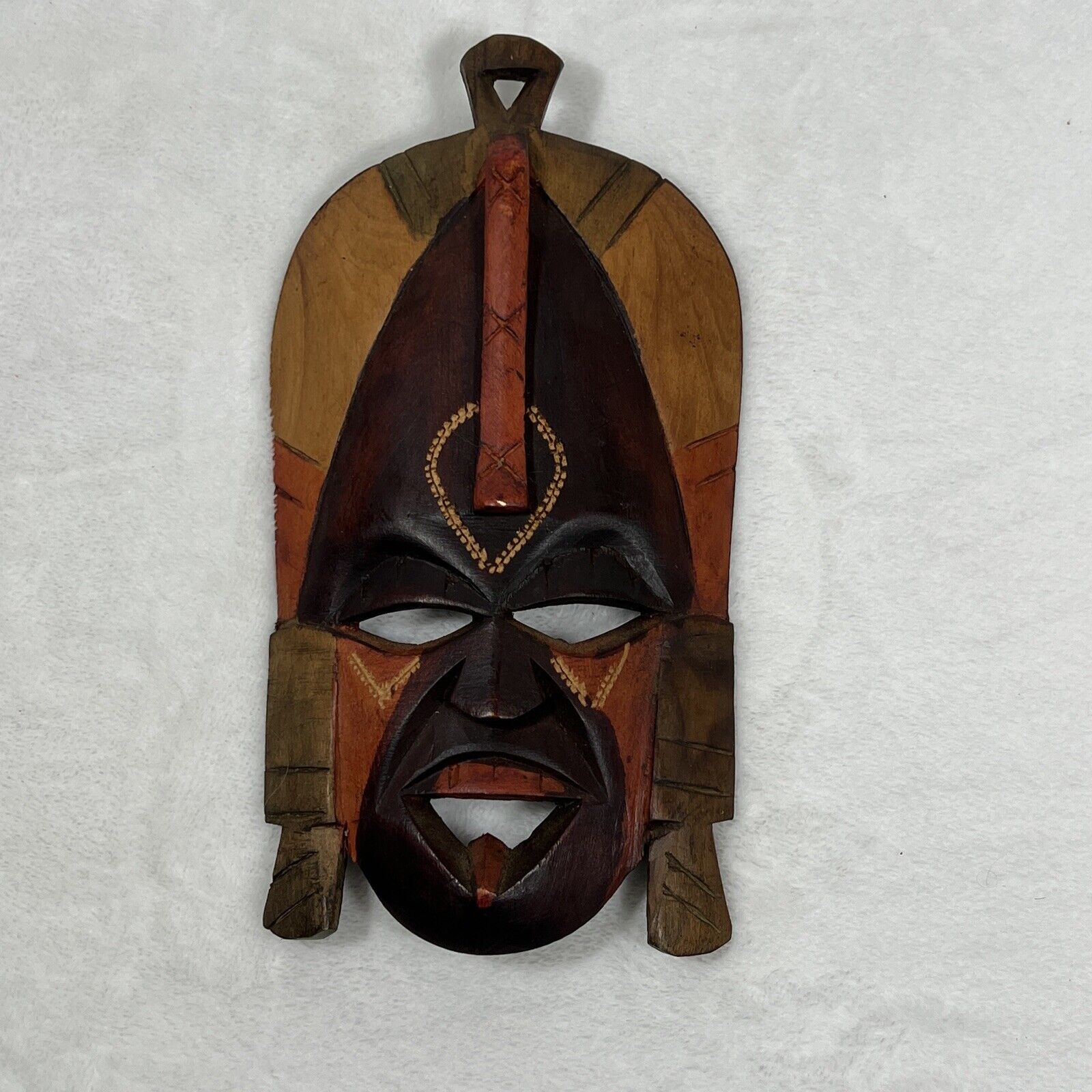 Discover African Splendor: Hand-Carved & Painted Wooden Tribal Mask Wall  Decor, 8 inches of Artistic Excellence - Amsha Africa Foundation