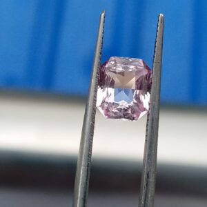 Radiant Elegance: 1.55 Carat Natural Peach Sapphire with 98% Loupe Clean Clarity