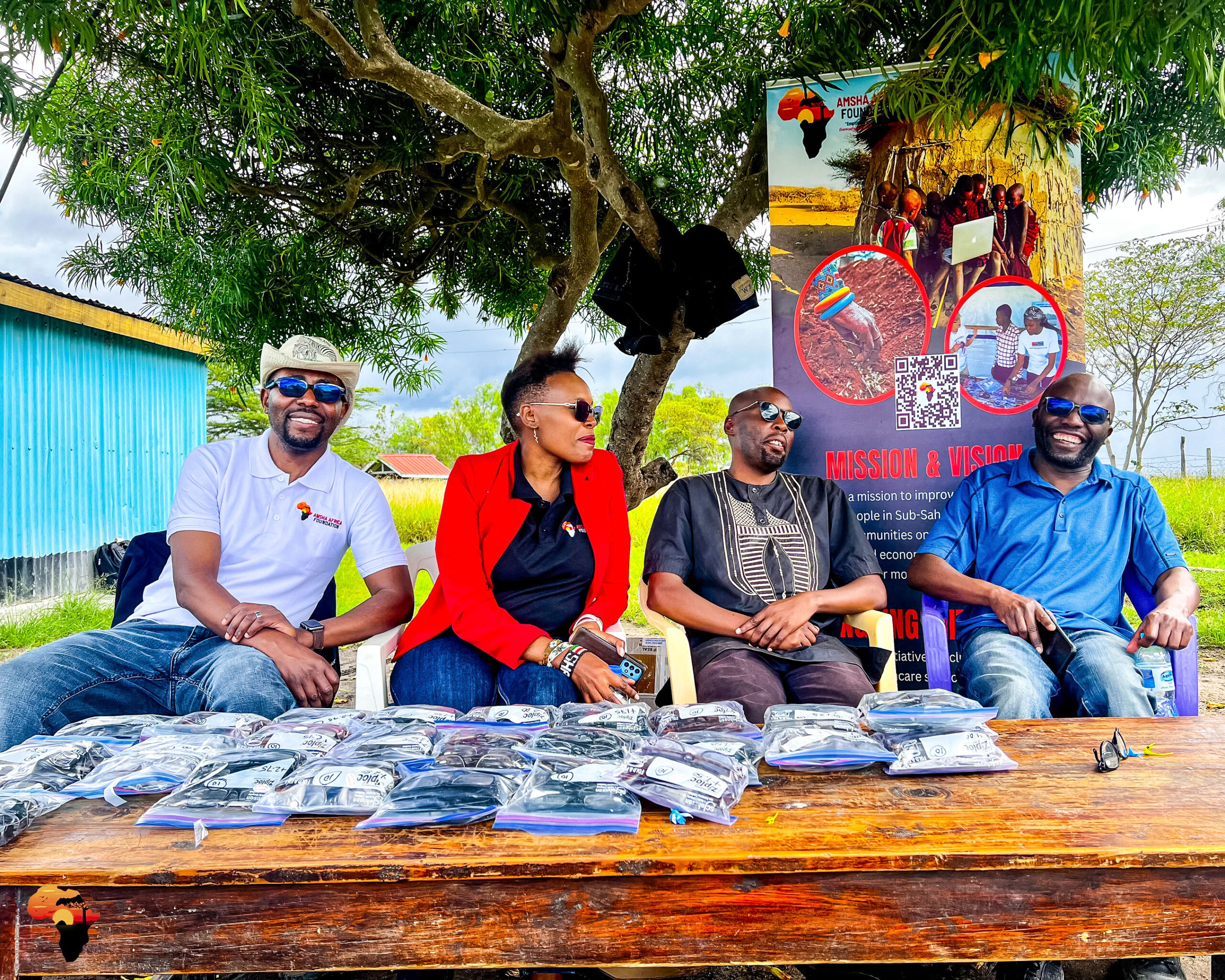 Amsha Africa Foundation Team working together